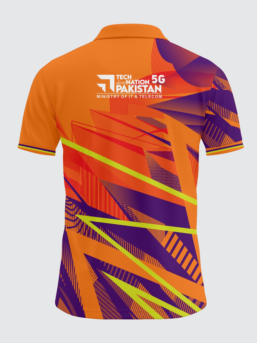 Zaibkaar "Pindiz Home Edition" 2026 Jersey β Electric Blue & Solar Orange - Image 2