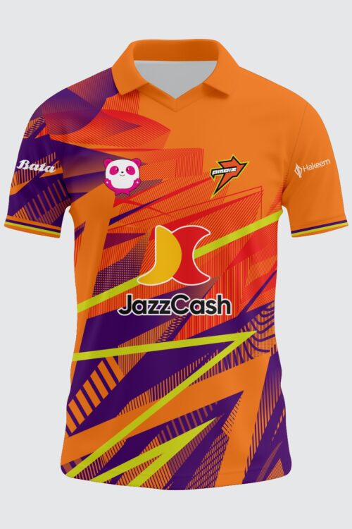 Zaibkaar “Pindiz Home Edition” 2026 Jersey – Electric Blue & Solar Orange