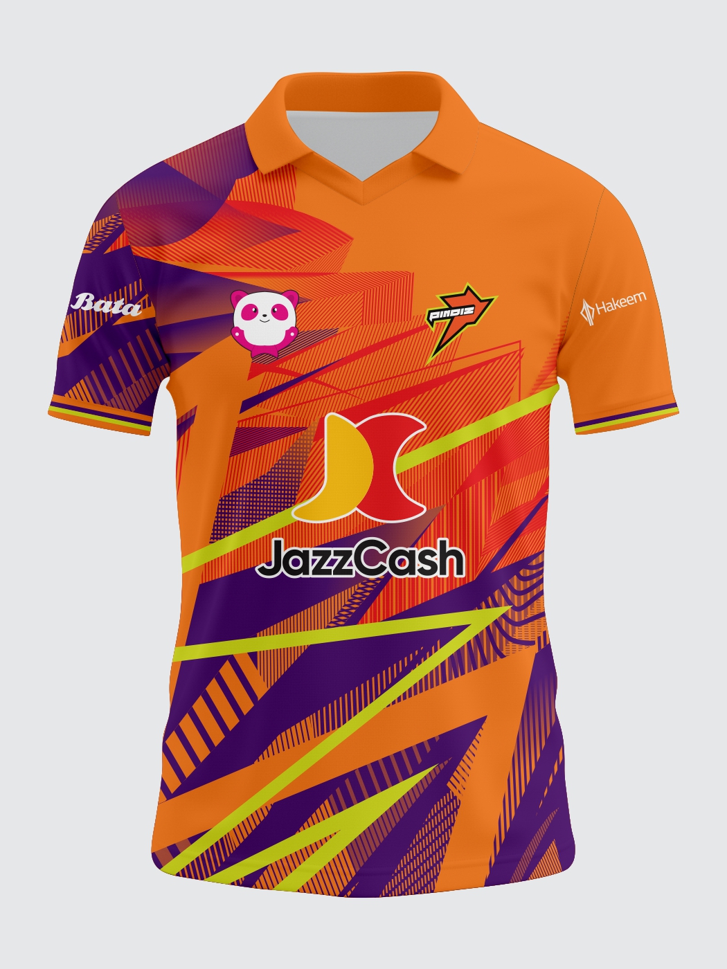 Zaibkaar "Pindiz Home Edition" 2026 Jersey β Electric Blue & Solar Orange